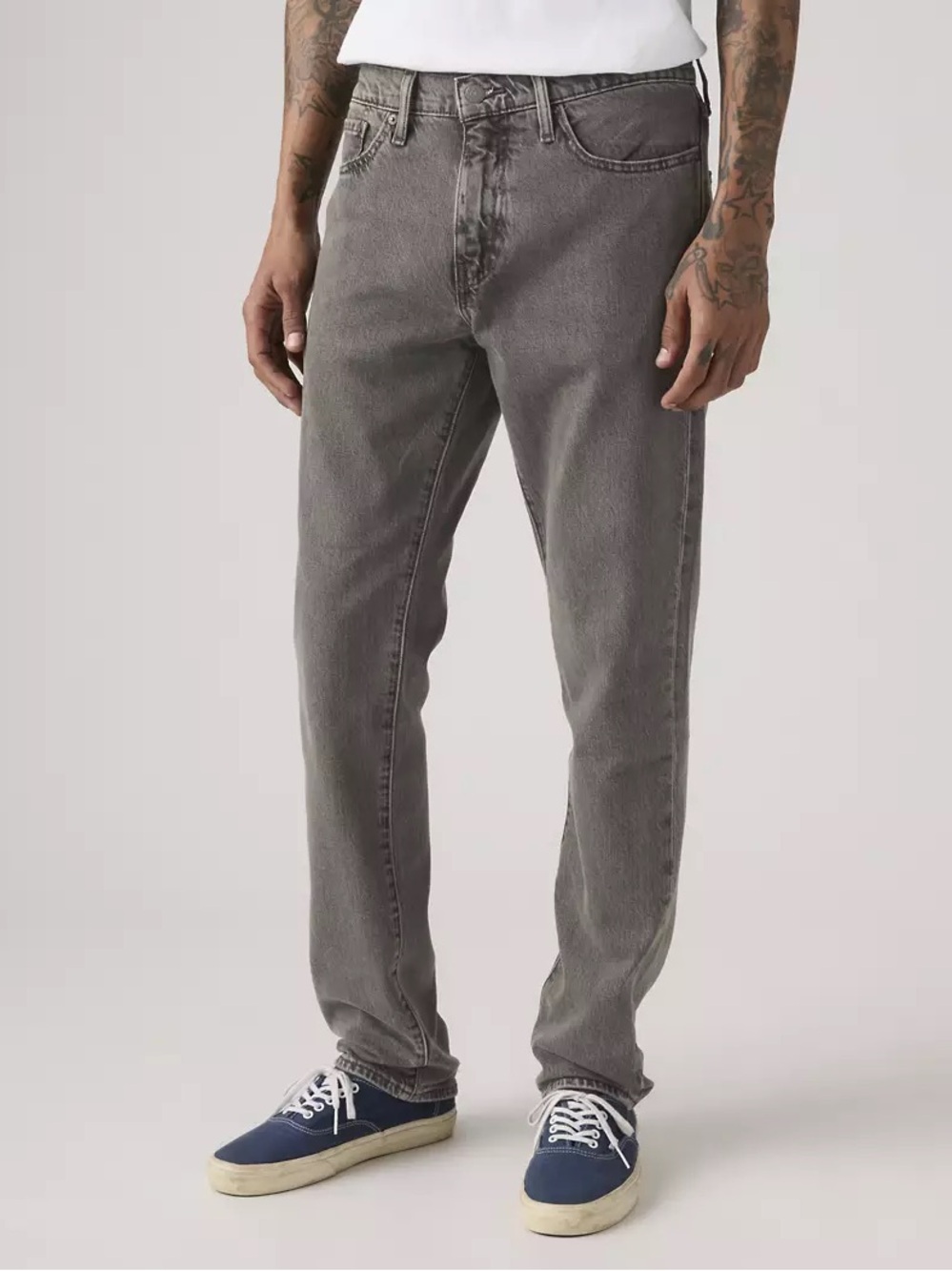 Levi's W34xL34 511 Power Lines Dark Grey/Gray Slim Fit Jeans